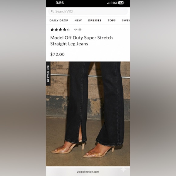 VICI Model Off Duty Mid-Rise Bootcut Jeans Multiple Sizes 29 30 31 32 - Picture 7 of 7